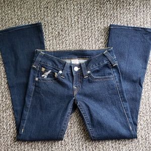 True Religion Silver Foil Pockets Jeans RN#112790